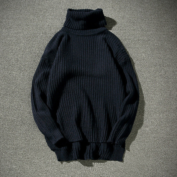 Ανδρικό καθημερινό πολύ ζεστό φούτερ με υψηλό κολάρο κολάρο, 3 χρώματα