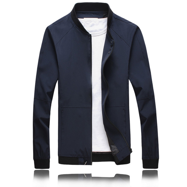 Мъжко пролетно-есенно яке с О-образна яка, 2 цвята