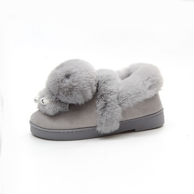 Дамски ботички с пухче, подходящи и за вкъщи