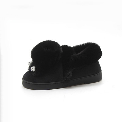 Дамски ботички с пухче, подходящи и за вкъщи