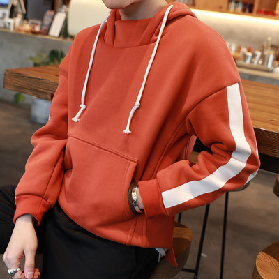 Ανδρικό φούτερ με κουκούλα και μεγάλη τσέπη στο μπροστινό μέρος, 2 χρώματα