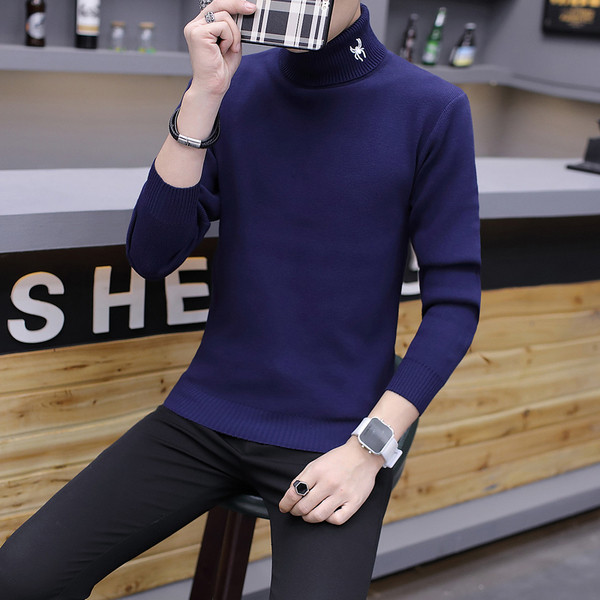 Λεπτό πουλόβερ Slim fit με 4 χρώματα