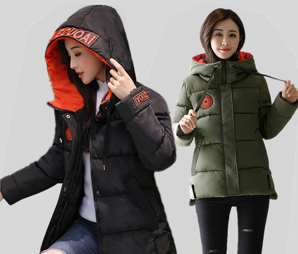 Дамско зимно яке с качулка и топъл пълнеж , тип грейка