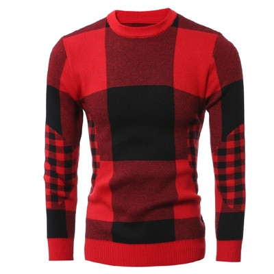 Ανδρικό πουλόβερ  με κούμπωμα σε σχήμα O, 2 χρώματα