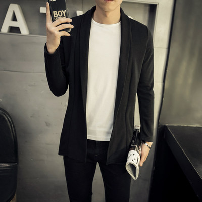 Σπορ-κομψή μακρύ ανδική ζακέτα - 3 χρώματα