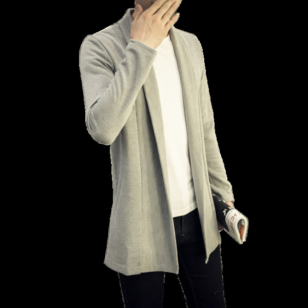 Σπορ-κομψή μακρύ ανδική ζακέτα - 3 χρώματα