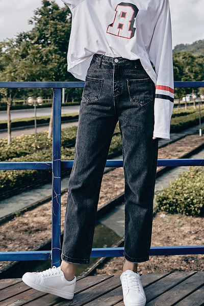 Γυναικείο τζιν Boyfriend  με ψηλή μέση