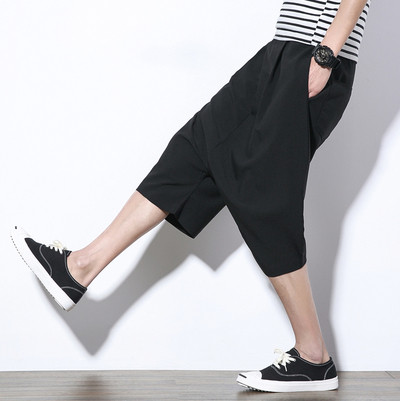 Ανδρικά σύντομα σορτς σε μαύρο χρώμα