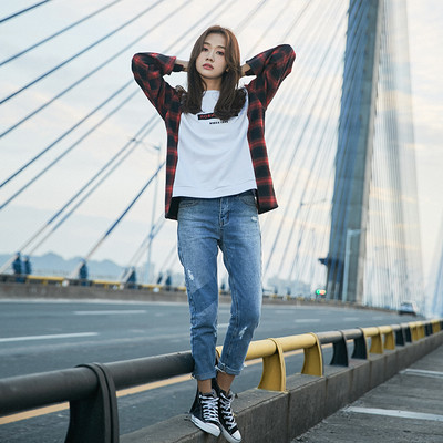 Casual γυναικεία μπλούζα σε εύρυ στυλ