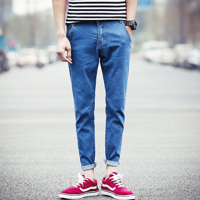 Σύγχρονα ανδρικά τζιν με υψηλή μέση, 3 μοντέλα