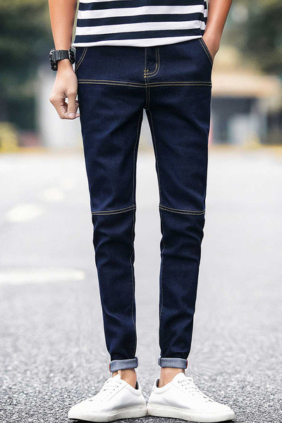 Τα casual τζιν ανδρικά με υψηλή μέση - 3 χρώματα