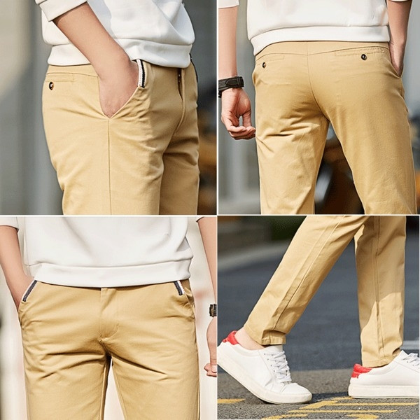 Αθλητικά κομψά ανδρικά παντελόνια σε τέσσερα διαφορετικά χρώματα