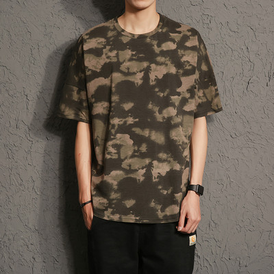 Ανδρικά μπλουζάκια HIP-HOP με κολάρο σε σχήμα O και κοντό μανίκι, 4 μοντέλα