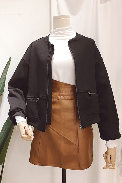 Καθημερινό λεπτό γυναικείο μπουφάν σε τρία χρώματα