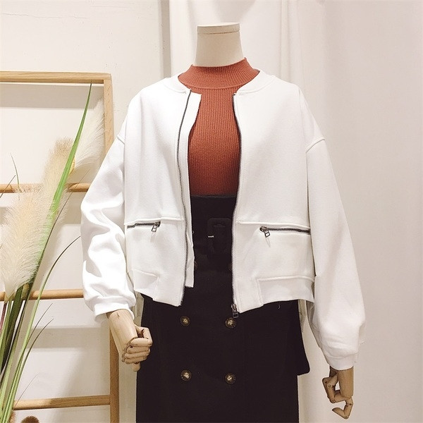 Καθημερινό λεπτό γυναικείο μπουφάν σε τρία χρώματα