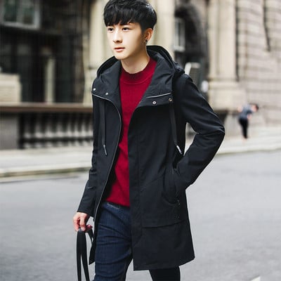 Το casual  ανδρικό παλτό  με κουκούλα  για κάθε μέρα και με πρακτικές τσέπες