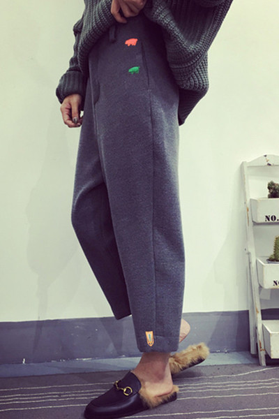 Μακρύ γυναικείο παντελόνι με μήκος 9/10