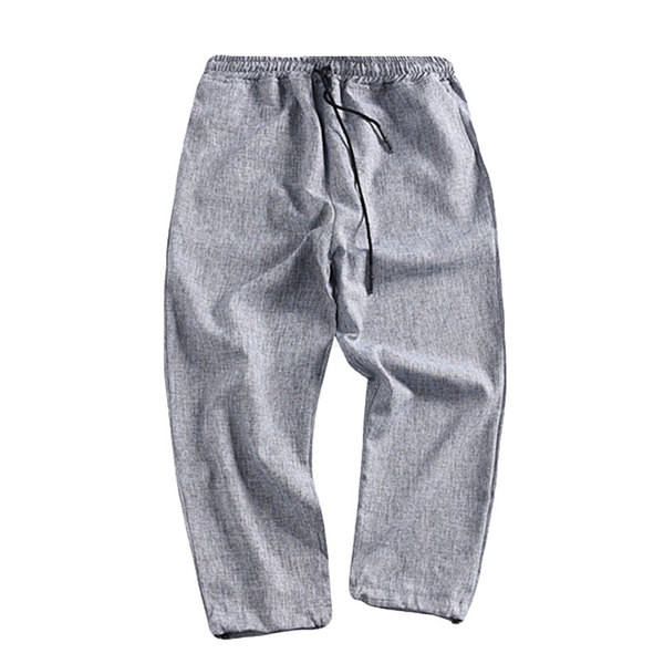 Πολύ άνετα casual αντρικά παντελόνια σε γκρι και μαύρο χρώμα