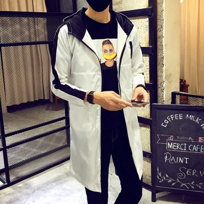 Άνοιξη-φθινόπωρο ανδρικό αδιάβροχο μπουφάν με κουκούλα σε 3 χρώματα