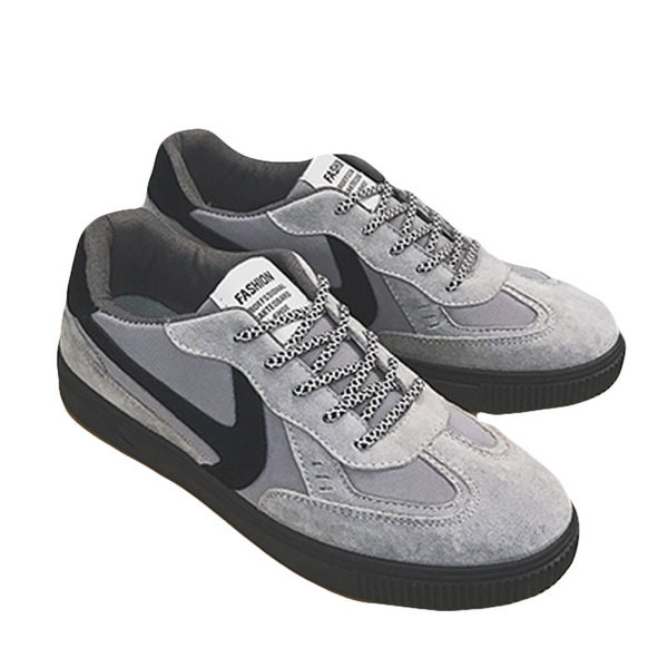 Casual  ανδρικά αθλητικά παπούτσια με μια επίπεδη σόλα από καουτσούκ και μοτίβο σταυροειδείς δεσμούς