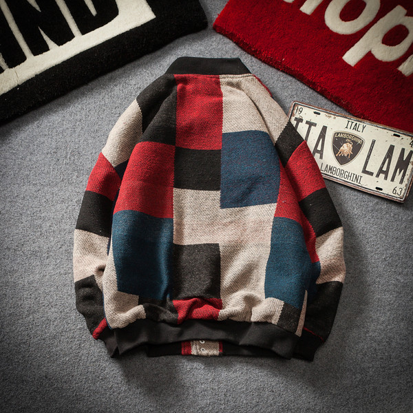 Мъжко бейзболно яке в преливащи цветове с О-образна яка и копчета , 2 модела