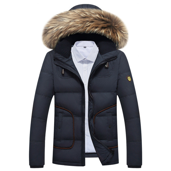 Мъжко зимно дебело яке с пухена качулка , 3 цвята