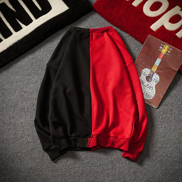 Ανδρική μπλούζα hip-hop για άντρες σε δύο χρώματα με πολύχρωμη εκτύπωση