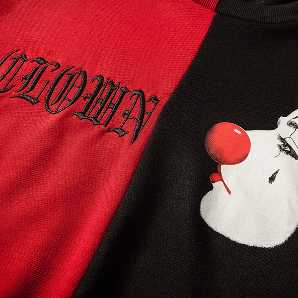 Ανδρική μπλούζα hip-hop για άντρες σε δύο χρώματα με πολύχρωμη εκτύπωση