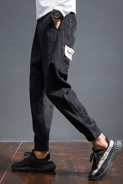 Πολύ άνετα παντελόνια για casual άνδρες με μεγάλες τσέπες, φαρδιά σχέδια