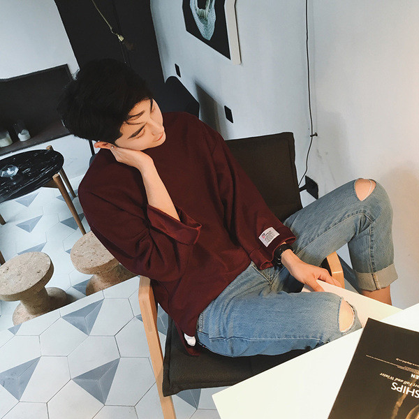 Ανδρική μπλούζα φθινοπώρου-χειμώνα σε διάφορα χρώματα