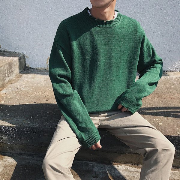 Ευρεία πουλόβερ ανδρών σε τέσσερα χρώματα