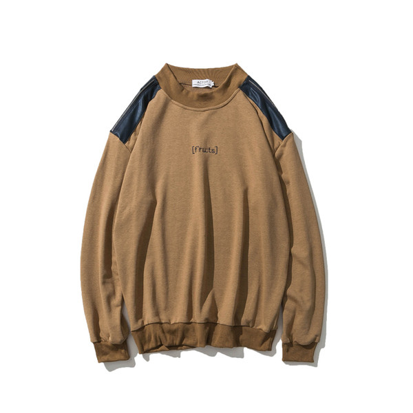 Σπορ-κομψό πουκάμισο ατόμων με φερμουάρ και φερμουάρ