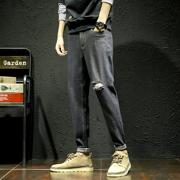 Casual τζιν ανδρικά up-to-ημερομηνία μοντέλο σε δύο χρώματα