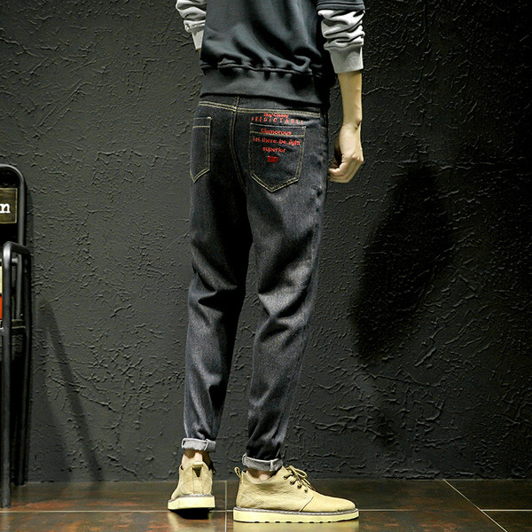 Casual τζιν ανδρικά up-to-ημερομηνία μοντέλο σε δύο χρώματα