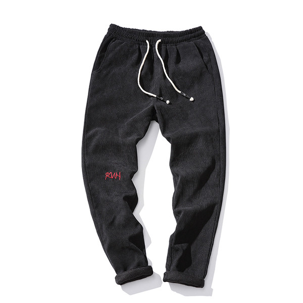 Καθημερινά σπορ-κομψά παντελόνια με ελαστική μέση σε δύο χρώματα