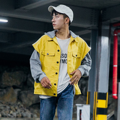 Αθλητικό denim μπουφάν σε τρία χρώματα