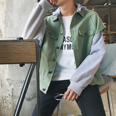 Αθλητικό denim μπουφάν σε τρία χρώματα