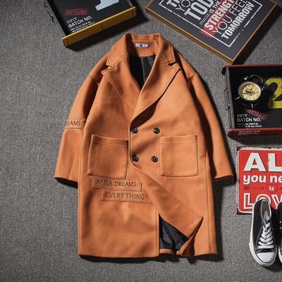 Ανδρικό παλτό χειμώνα με κουμπιά και πρακτικές τσέπες - 2 διαφορετικά χρώματα