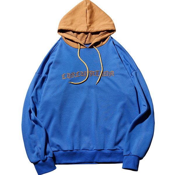 Ежедневен мъжки суичър с качулка и връзки в три цвята