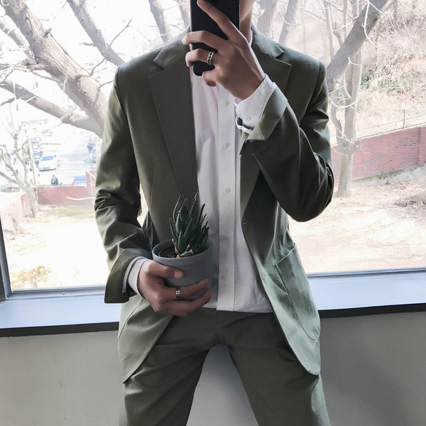 Ανδρικό σακάκι για περίσταση σε ένα χρώμα