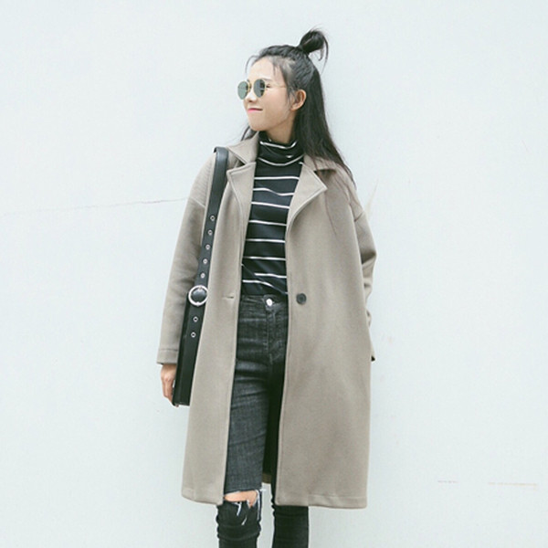 Κυρίες μακρύ παλτό ευρύ μοτίβο