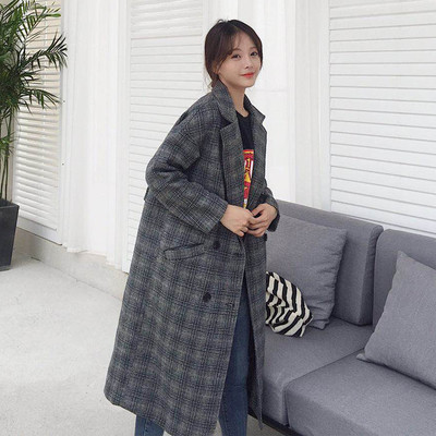 Μεγάλο φθινόπωρο-χειμωνιάτικο παλτό για γυναίκες