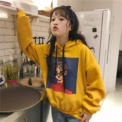 Γυναικείο φούτερ με αλλήλια και κουκούλα σε τρία χρώματα