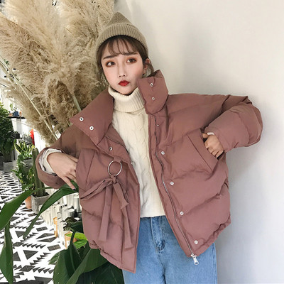 Χειμερινό σακάκι σε δύο χρώματα με ψηλό γιακά