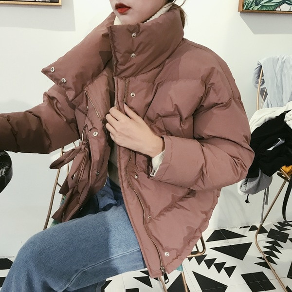 Χειμερινό σακάκι σε δύο χρώματα με ψηλό γιακά