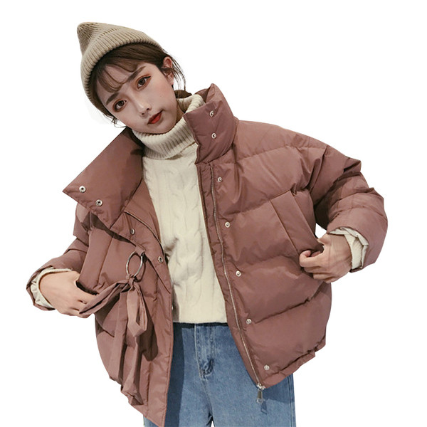 Χειμερινό σακάκι σε δύο χρώματα με ψηλό γιακά