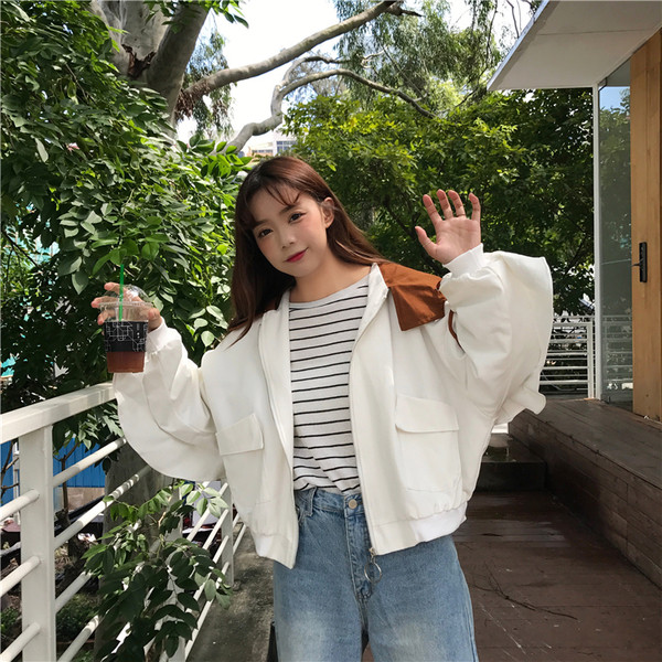 Αθλητικό λεπτό, κομψό σακάκι με κουκούλα σε δύο χρώματα