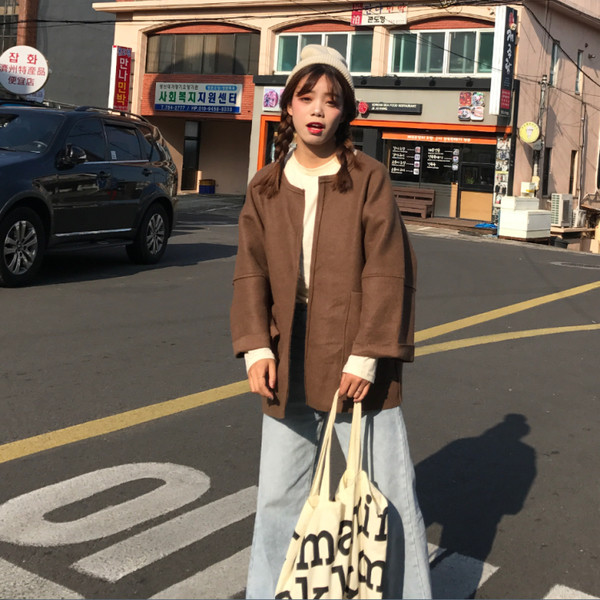 Γυναικείο γιλέκο με βαθιές τσέπες σε δύο χρώματα