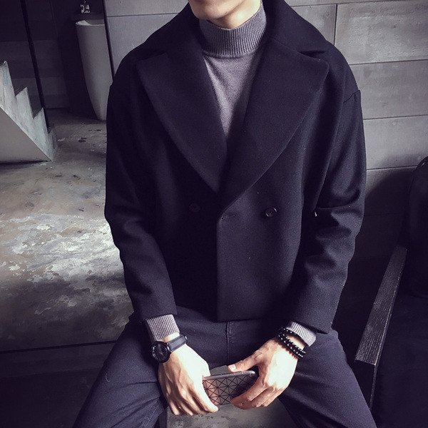 Κοντό παλτό σε τρία χρώματα