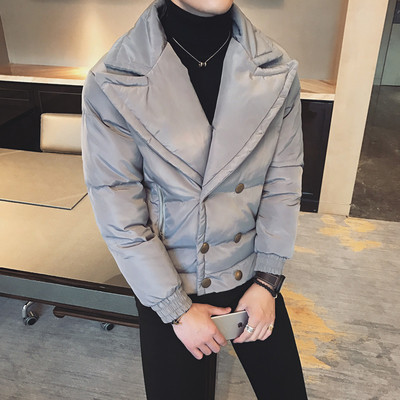 Χειμερινό μπουφάν με κουμπιά σε διάφορα χρώματα